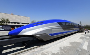 Le prototype du train « Maglev» a été présenté le 23 mai dernier à Qingdao.