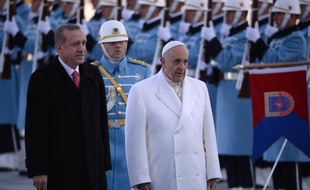Le pape François et le président turc Recep Tayyip Erdogan, le 28 novembre 2014 à Ankara