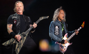 James Hetfield et Kirk Hammett de Metallica.