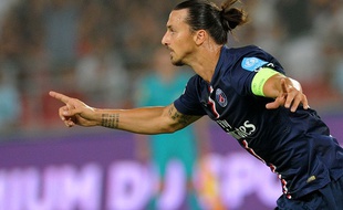 Zlatan Ibrahimovic lors de la finale du Trophée des Champions contre Guingamp, le 2 août 2014.
