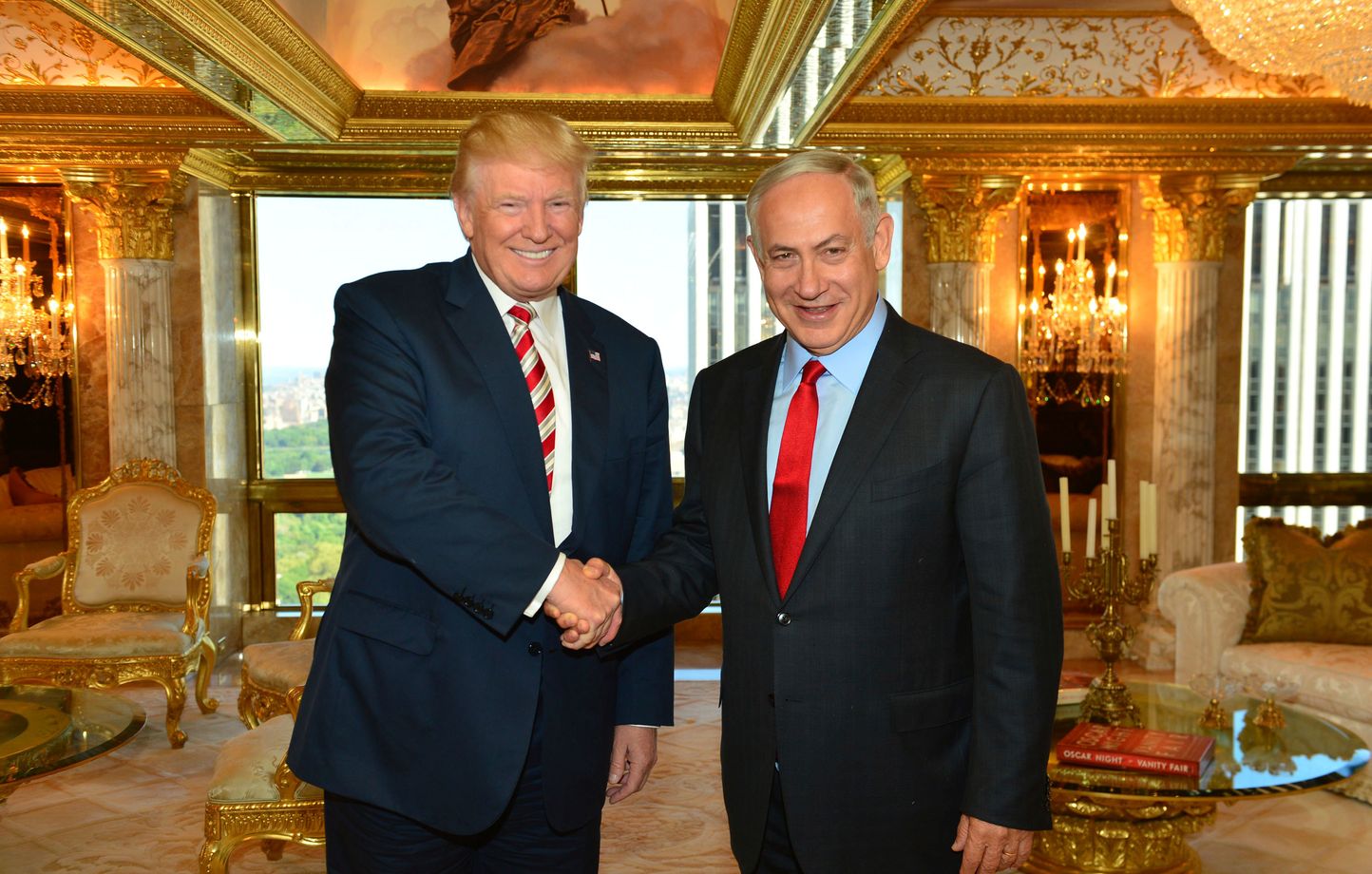 Le candidat Donald Trump et le Premier ministre israélien Benjamin Netanyahou à New York, le 25 septembre 2016.