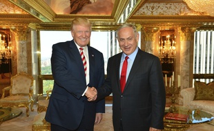 Le candidat Donald Trump et le Premier ministre israélien Benjamin Netanyahou à New York, le 25 septembre 2016.