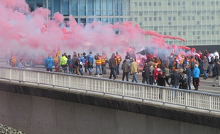 La manifestation est partie de l'île de Nantes