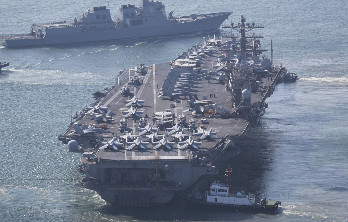 Guerre Israël-Iran : Les chiffres fous du « Nimitz », le porte-avions américain qui fait rout image