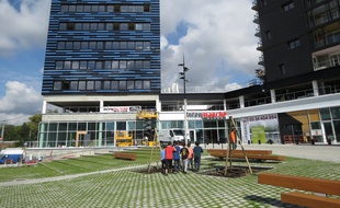 A Nantes le 1 octobre 2014 - Le supermarche intermarche a ouvert ses portes a Malakoff ce mercredi