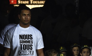 Thierry Dusautoir, le capitaine du Stade Toulousain, avant le match de Top 14 contre La Rochelle, le 10 janvier 2015.