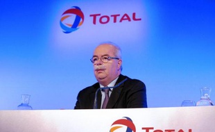 Christophe de Margerie lors d'une conférence de presse le 13 février 2014 à Paris