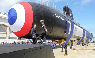 Emmanuel Macron était à Cherbourg, vendredi matin, pour le lancement du
