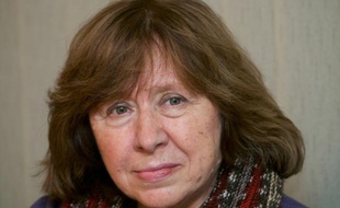 L'écrivaine bélarusse Svetlana Alexievitch à Minsk le 14 novembre 2014