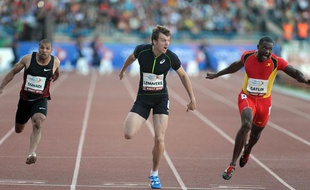 Christophe Lemaitre remporte le meeting de Rabat le 9 juin 2013.