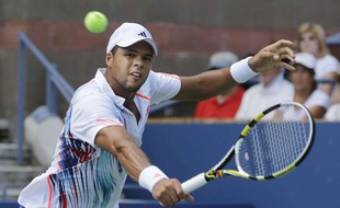 Jo-Wilfried Tsonga à l'US Open à New-York, le 28 août 2012.