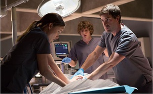 Evan Peters, Mark Duplass et Olivia Wilde dans Lazarus Effect