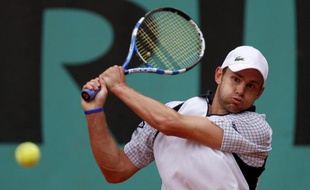 Andy Roddick à Roland-Garros, le 27 mai 2009