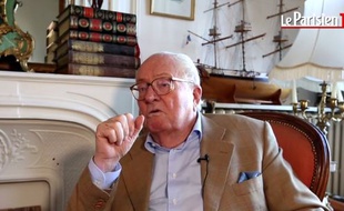 Jean-Marie Le Pen interviewé par «Le Parisien» le 3 octobre 2016.