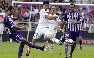 Le milieu de terrain du PSG Javier Pastore, le 28 août 2011, à Toulouse.