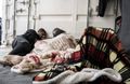 
Certains des migrants secourus en mer sont vus à bord du navire humanitaire "Ocean Viking" naviguant en mer Méditerranée, mercredi 9 novembre 2022.
