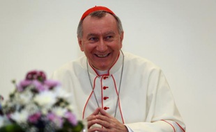 Le cardinal Pietro Parolin, secrétaire d'Etat et numéro deux du Saint-Siège, le 11 juin 2015 à Abou Dhabi