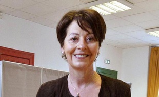 Adeline Hazan, ancienne maire PS de Reims, le 30 mars 2014.