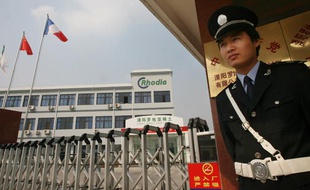 Un site du géant français de la chimie Rhodia, à Liyang, en Chine.