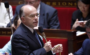 Le ministre de l'Intérieur Bernard Cazeneuve lors des questions au gouvernement à l'Assemblée nationale le 23 juillet 2014