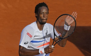 Gaël Monfils, le 2 juin 2014 sur le Central de Roland-Garros.