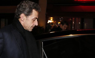 Nicolas Sarkozy à Paris, le 28 janvier 2013.
