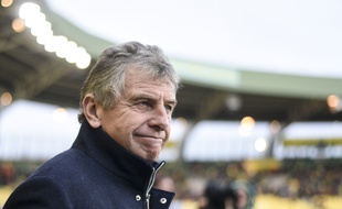 L'entraîneur du FC Nantes Christian Gourcuff, ici lors du match face à Dijon en décembre 2019 à la Beaujoire.