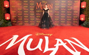 L'actrice Liu Yifei lors de la première à Londres du film « Mulan », le 12 mars 2020.