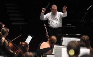 L'Orchestre symphonique des jeunes de l'Oural, lors de la 25e Folle Journée de Nantes, le 1er février 2019.
