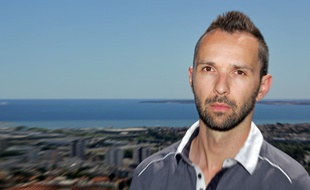Le Niçois Julien Chauvel, 35 ans, vendredi sur les hauteurs de Nice