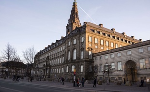 Le Folketing, parlement national du Danemark.