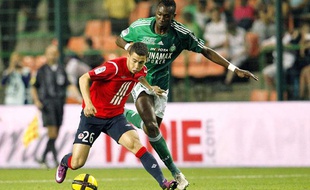 Le milieu de terrain lillois Eden Hazard, le 10 mai 2010, à Saint-Etienne.