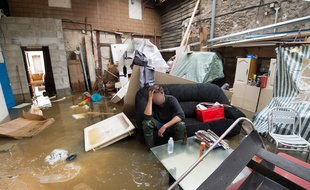 Une maison inondée dans le Loiret.