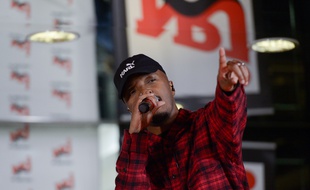 Soprano lors d'un concert à NRJ, le 5 décembre 2018.
