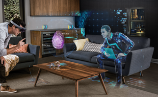 Extrait du jeu « Fragments » réalisé par Asobo Studios, pour le programme HoloLens de Microsoft