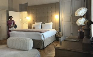 L'une des chambres de l'hôtel Richer de Belleval à Montpellier