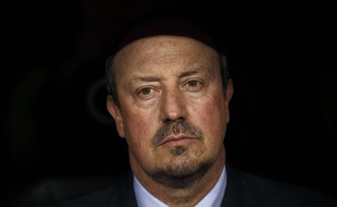 Rafa Benitez sur le banc du Real Madrid lors du match contre Galatasaray, le 18 août 2015.