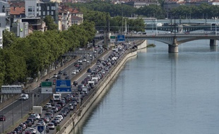 Les quais du Rhône à Lyon, le 29 juin 2018.