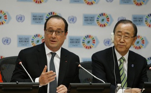 Le président François Hollande a été le premier chef d'Etat à signer l'accord sur le climat.