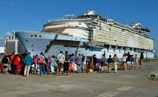 Le paquebot Harmony of the seas à Saint-Nazaire, le 29 juillet 2015