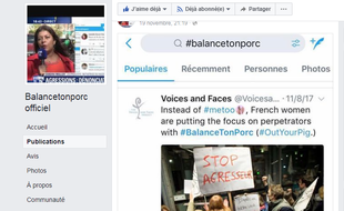 La page officielle #BalanceTonPorc a été créée mi novembre 2017 sur Facebook.