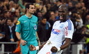 Le Marseillais Rod Fanni après son but contre Nantes le 28 novembre 2014.