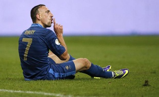 Franck Ribéry lors du match France-Finlande, le 15 octobre 2013.
