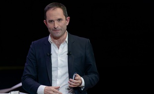 Benoit Hamon, tête de liste du mouvement Génération, le 11 avril 2019 à Paris.