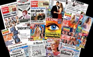 Des unes de journaux et magazine français consacrées à «Loft Story» en 2001.