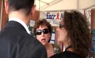 Roselyne Bachelot au festival Solidays le 6 juillet 2008