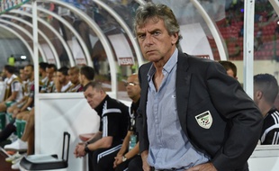 Le sélectionneur de l'Algérie Christian Gourcuff lors du match de poule de la CAN contre le Sénégal, le 27 janvier 2015.