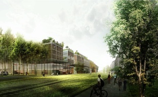 Le paysage a une place centrale dans le projet urbain qui s'étend sur 53 hectares au total.