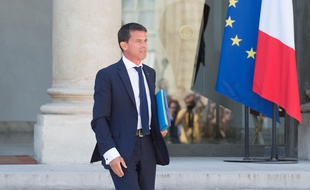 Manuel Valls à l'Elysée le 19 août 2015.