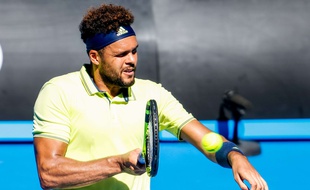 Jo-Wilfried Tsonga, le 17 janvier 2018 à Melbourne.